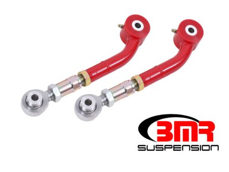 BMR 08-17 Challenger Upper Trailing Arms w  On-Car Adj. Poly Rod Ends - Red For Cheap