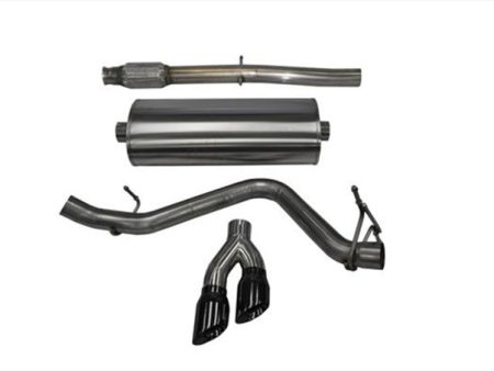 Corsa 14-17 Chevy Silverado 5.3L V8 CC   SB 3in Single Side Exit Touring Cat-Back Exhaust Black Tips Online