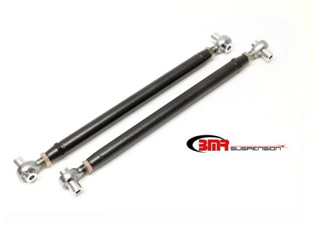 BMR 64-72 A-Body Double Adj. Offset Lower Control Arms - Black Hammertone Hot on Sale