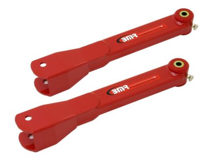 BMR 10-15 5th Gen Camaro Non-Adj. Rear Trailing Arms (Polyurethane) - Red Discount