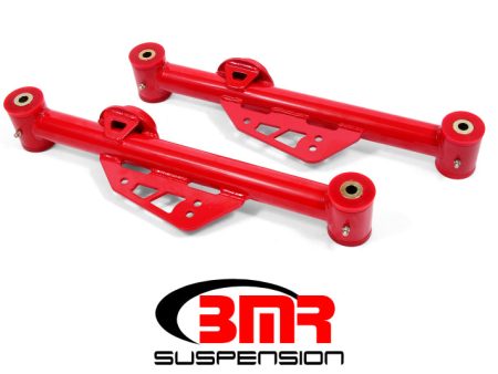 BMR 79-98 Fox Mustang Non-Adj. Lower Control Arms (Polyurethane) - Red For Cheap