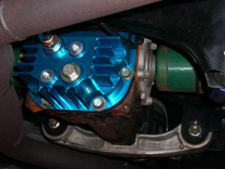 Cusco Rear Differential Cover Blue Increased Capacity Subaru Impreza WRX STi (R180 End) Online now