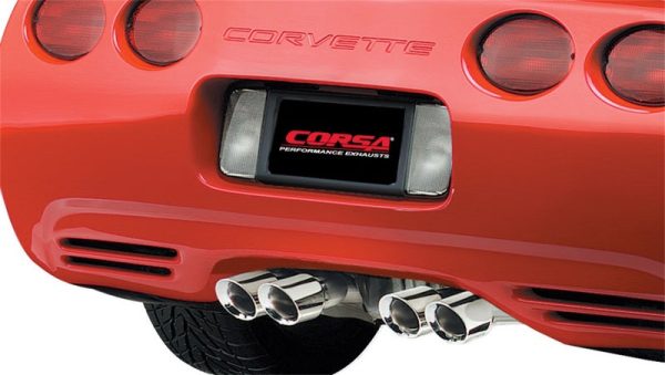 Corsa 1997-2004 Chevrolet Corvette C5 Z06 5.7L V8 Polished Xtreme Axle-Back Exhaust Supply