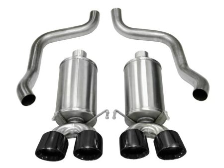 Corsa 2005-2007 Chevrolet Corvette C6 6.0L V8 Black Xtreme Axle-Back Exhaust Cheap