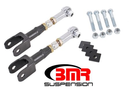 BMR 15-17 S550 Mustang Rear On-Car Adj. Rod Ends Toe Rods - Black Hammertone Cheap