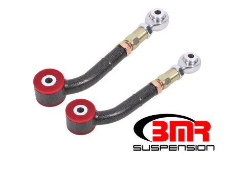 BMR 08-17 Challenger Upper Trailing Arms w  On-Car Adj. Poly Rod Ends - Black Hammertone For Sale