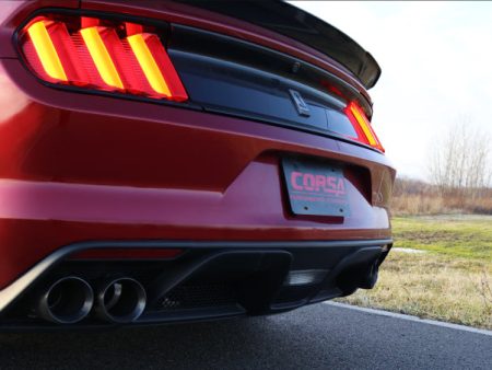 Corsa 2015-2020 Ford Mustang GT350 3in Double X Pipe Exhaust Online now