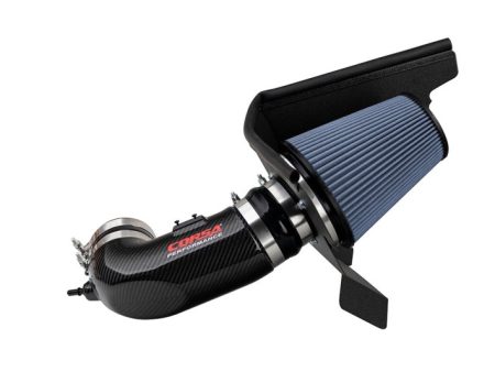 Corsa 2017-2023 Chevrolet Camaro ZL1 Carbon Fiber Air Intake w  MaxFlow 5 Oil Filtration Cheap