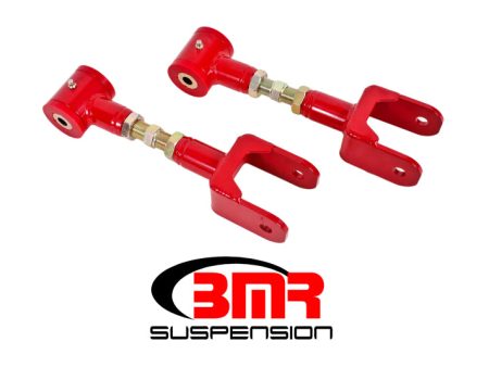 BMR 79-04 Fox Mustang Upper Control Arms On-Car Adj. (Polyurethane) - Red Sale