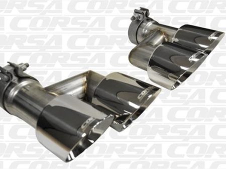 Corsa 2015-2017 Ford Mustang GT 5.0 Polish Quad Tips Kit Discount