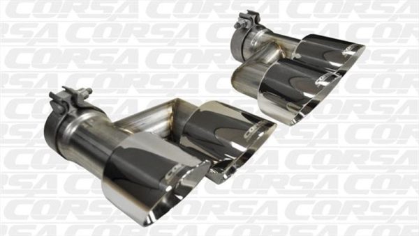 Corsa 2015-2017 Ford Mustang GT 5.0 Polish Quad Tips Kit Discount