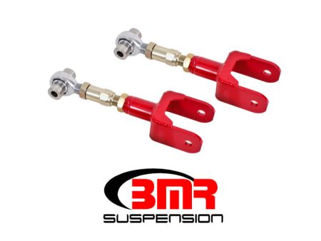 BMR 79-04 Fox Mustang Upper Control Arms On-Car Adj. Rod Ends - Red Online now