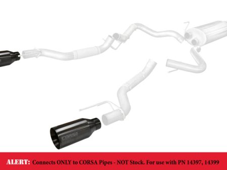 Corsa 2017-20 Ford F-150 Raptor 3in Inlet   5in Outlet Gunmetal PVD Tip Kit (For Corsa ExhaustOnly) Discount