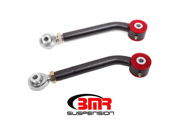 BMR 08-17 Challenger Upper Trailing Arms w  Single Adj. Poly Rod Ends - Black Hammertone For Sale