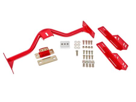 BMR 67-69 1st Gen F-Body Transmission Conversion Crossmember T56 TR6060 TH400 4L80E - Red Fashion