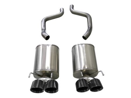 Corsa 2005-2007 Chevrolet Corvette (C6) 6.0L 6.2L Black Sport Axle-Back Exhaust w 4.5in Tips Fashion