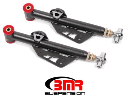 BMR 99-04 Ford Mustang Adj. Lower Control Arms Poly Rod End Combo - Black Hammertone Discount