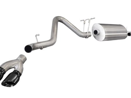 Corsa 11-12 Chevrolet Silverado Crew Cab Std. Bed 2500 6.0L V8 Black Sport Cat-Back Exhaust For Sale