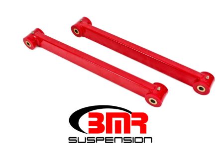 BMR 05-14 S197 Mustang Non-Adj. Boxed Lower Control Arms (Polyurethane) - Red For Discount