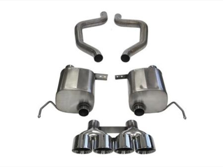 Corsa 17-19 Chevy Corvette Z06 (Grand Sport Only) 3in Axle Back Xtreme Exhaust Pol Quad 4.5in Tip For Cheap