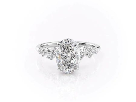 The Mia Set With A 1.5 Carat Oval Lab Diamond For Cheap