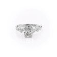 The Mia Set With A 1 Carat Elongated Cushion Lab Diamond Cheap