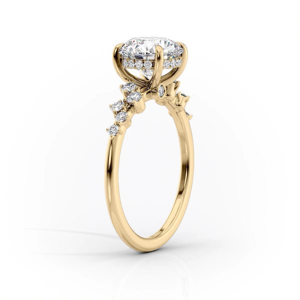 The Mia Set With A 2.5 Carat Round Lab Diamond Online Sale